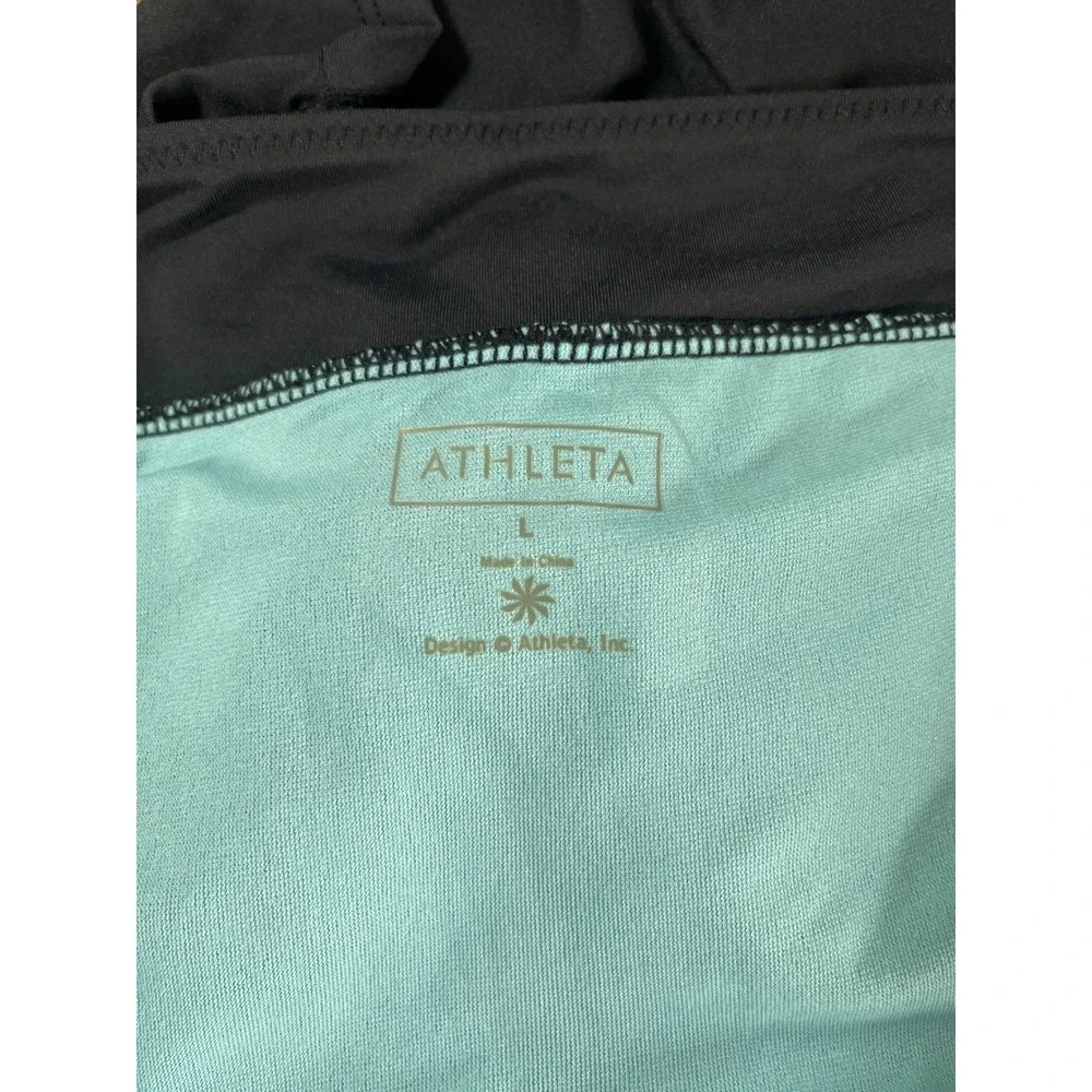 Athleta Midrise Black Swim Skort